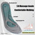 1pairs 5D Nano Antibacterial Deodorant Breathable Anti-Slip Shock-Absorbing Massage Insole, Size: 35-36(Gray)