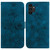 For Samsung Galaxy A13 4G Lily Embossed Leather Phone Case(Dark Blue)