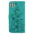For Samsung Galaxy A22 5G Lily Embossed Leather Phone Case(Green) For Samsung Galaxy A22 5G Lily Embossed Leather Phone Case(Green)