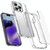 For iPhone 15 Pro Max iPAKY YG Series Transparent PC+TPU Phone Case(Transparent Black)