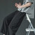 Mens Loose Straight Casual Suit Pants Summer Wide Leg Thin Sports Trousers, Size: XXL(Dark Gray)