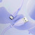 Yesido CA119C USB to USB-C / Type-C Silicone Charging Data Cable, Cable Length: 1m(Purple)