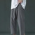Mens Loose Straight Casual Suit Pants Summer Wide Leg Thin Sports Trousers, Size: XXXXXL(Dark Gray)