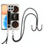 For Honor X8 4G Electroplating Dual-side IMD Phone Case with Lanyard(Retro Radio)