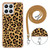 For Honor X8 4G Electroplating Dual-side IMD Phone Case with Lanyard(Leopard Print)