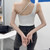 Bustier Camisole Ladies Sports Top With Chest Pads, Size: For 40-70kg(Gray Green)