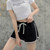 Women Casual Loose Outerwear High Waist Straight Yoga Shorts, Size: S(White)