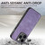 For iPhone 14 Pro Vintage Leather PC Back Cover Phone Case(Purple)