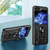 For Samsung Galaxy Z Flip5 Magnetic Holder TPU+PC Phone Case(Grey)