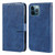 For iPhone 13 Pro Max Skin Feeling Oil Leather Texture PU + TPU Phone Case(Dark Blue)