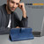 For iPhone 13 Pro Max Skin Feeling Oil Leather Texture PU + TPU Phone Case(Dark Blue)