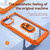 For iPhone 15 Plus TPU + PC Lens Protection Phone Case with Ring Holder(Orange)