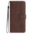 For Samsung Galaxy A25 Heart Pattern Skin Feel Leather Phone Case(Brown)