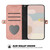 For iPhone 15 Pro Max Side Buckle Double Fold Hand Strap Leather Phone Case(Pink)
