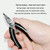 ARCTIC TIGER AT-160 Toothless Needle Nose Mini Palm Stainless Steel Cutting Plier Jewelry Making Handmade Plier
