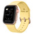 For Apple Watch 38mm Pin Buckle Silicone Watch Band(Yellow)