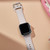 For Apple Watch Series 3 42mm Pin Buckle Silicone Watch Band(Starlight)