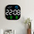 6633 LED Screen Digital Display Timing Desktop Alarm Clock Living Room Hanging Clock(White Light)