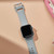For Apple Watch 38mm Pin Buckle Silicone Watch Band(Light Grey)