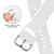 For Apple Watch Series 2 38mm Pin Buckle Silicone Watch Band(White)