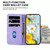 For Realme 8 5G Global / V13 5G Lily Embossed Leather Phone Case(Purple)