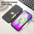 For iPhone 12 Pro Max Imitate Liquid Skin Feel Leather Phone Case with Card Slots(Purple)