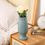 Simple Straight Living Room PE Flower Arrangement Vase Arrangement Dried Flowers Soft Decorations(Light Green)