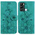For Infinix Hot 12i Lily Embossed Leather Phone Case(Green) For Infinix Hot 12i Lily Embossed Leather Phone Case(Green)