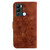 For Infinix Hot 12i Lily Embossed Leather Phone Case(Brown)