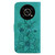 For Honor X9 Lily Embossed Leather Phone Case(Green)