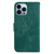 For iPhone 15 Pro Max Little Tiger Embossed Leather Phone Case(Green)