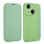 For iPhone 13 mini Imitate Liquid Skin Feel Leather Phone Case with Card Slots(Tea Green)