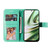 For OnePlus Nord CE3 7-petal Flowers Embossing Leather Phone Case(Green)