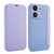 For iPhone 12 mini Imitate Liquid Skin Feel Leather Phone Case with Card Slots(Purple)
