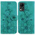 For Infinix Hot 11s NFC / X6812B Lily Embossed Leather Phone Case(Green)