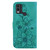For Nokia C22 Lily Embossed Leather Phone Case(Green)