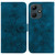 For Infinix Hot 30i / X669C Lily Embossed Leather Phone Case(Dark Blue)