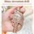 OLEVS 9943 Women Diamond Waterproof Quartz Watch(Rose Gold Diamond Face)