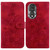 For Honor 80 Lily Embossed Leather Phone Case(Red)