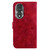 For Honor 80 Lily Embossed Leather Phone Case(Red)