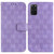 For Samsung Galaxy A51 Double 8-shaped Embossed Leather Phone Case(Purple)
