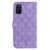 For Samsung Galaxy A51 Double 8-shaped Embossed Leather Phone Case(Purple)