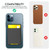AhaStyle PT133 Adhesive Model Mobile Phone Silicone Card Case(Midnight Blue)