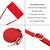 For iPhone 15 Pro Max Dream Triangle Leather Phone Case with Lanyard(Red)