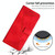 For iPhone 14 Plus Dream Triangle Leather Phone Case with Lanyard(Red)