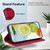 For Samsung Galaxy A32 5G Double 8-shaped Embossed Leather Phone Case(Red)