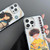 For iPhone 14 Engraved Colorful Cartoon Phone Case(Trendy Girl)