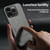 For iPhone 14 Pro Max Skin Feel Magnetic Leather Back Phone Case(Dark Grey)