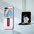 For Samsung Galaxy Z Flip5 ABEEL Cowhide Texture PU Phone Case with Holder(Pink)