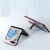 For Samsung Galaxy Z Flip5 ABEEL Cowhide Texture PU Phone Case with Holder(Pink)